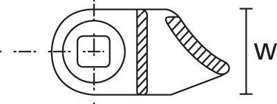 HellermannTyton Befestigung SBH1-PA66-BK