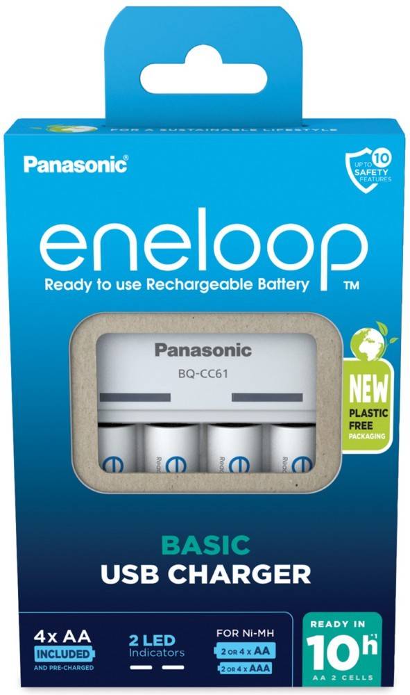 Hückmann Ladegerät BQ-CC61 eneloop K-KJ61MCD40USB