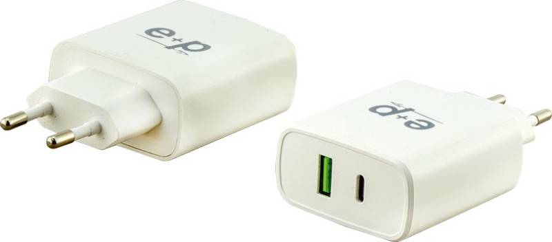 E+P Elektrik USB-Schnell-Ladegerät AC212 ws