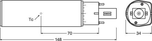 OSRAM HOMELIGHTING 4058075558182 LED EEK E (A - G) G24d-1 6W = 13W Neutralweiß (Ø x L) 34mm x 138mm 1St.