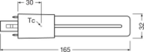 OSRAM HOMELIGHTING 4058075558045 LED EEK D (A - G) G23 4W = 9W Kaltweiß (Ø x L) 32mm x 165mm 1St.