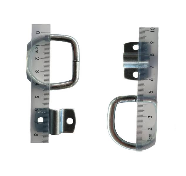 10 Stück - Zurring - Zurröse Lasche Aufbauring - Lasche verzinkt max. Belastung 250daN