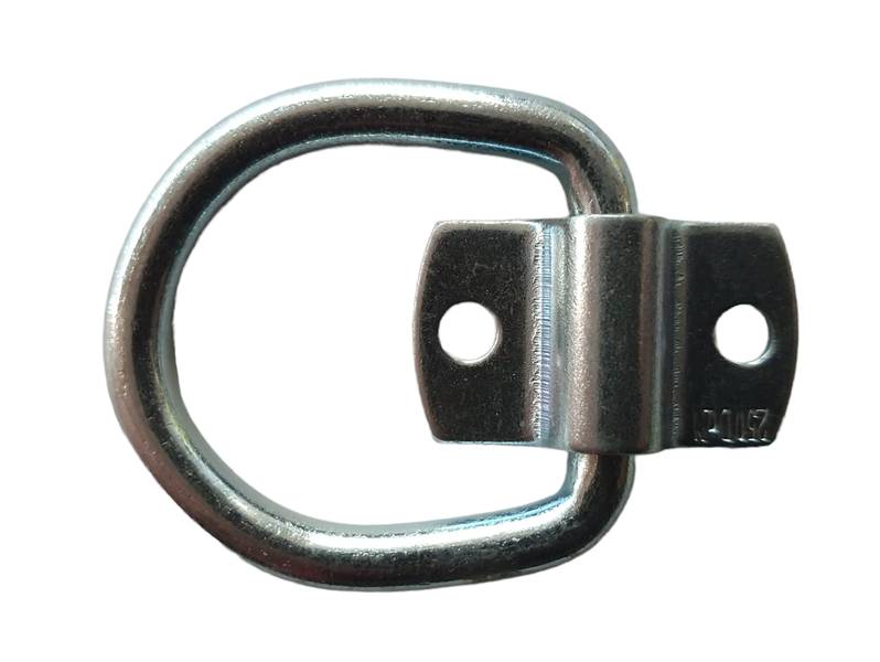 25 Stück - Zurring - Zurröse Lasche Aufbauring - Lasche verzinkt max. Belastung 250daN