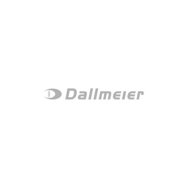 Logo von Dallmeier mit einem stilisierten Augensymbol auf der linken Seite.