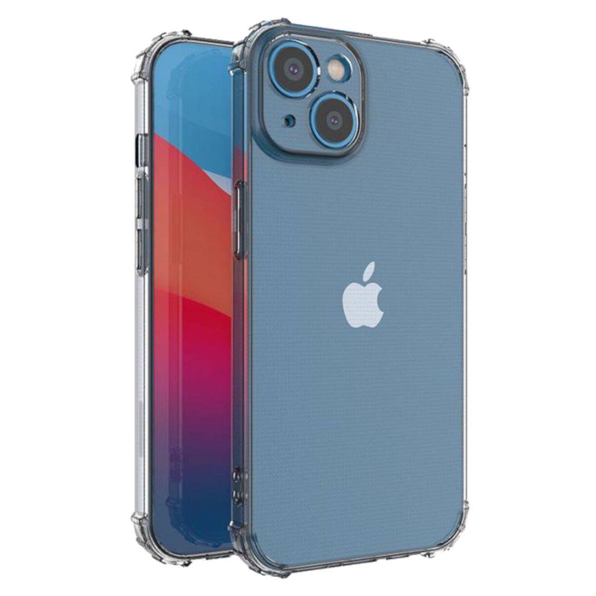 Für Apple iPhone 14 Schock Silikon Case TPU Schutz Transparent Handy Tasche Hülle Cover Etui Zubehör