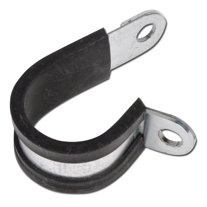 Rohrschelle mit Gummieinlage - W1 - Spannbereich-Ø 40 mm - Bandbreite 20 mm - Preis per Stück