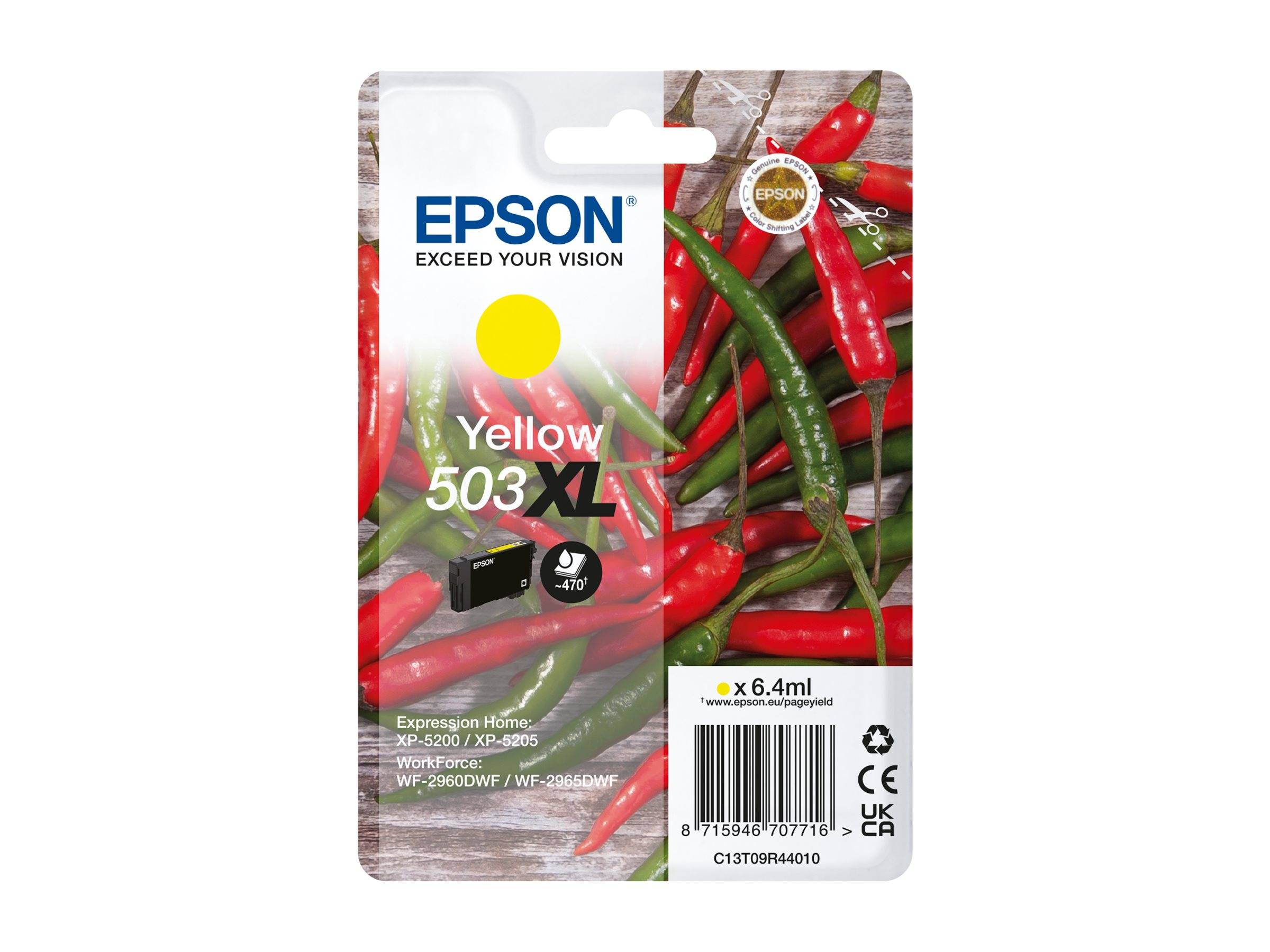 Epson 503XL Singlepack - 6.4 ml - XL - Gelb - original