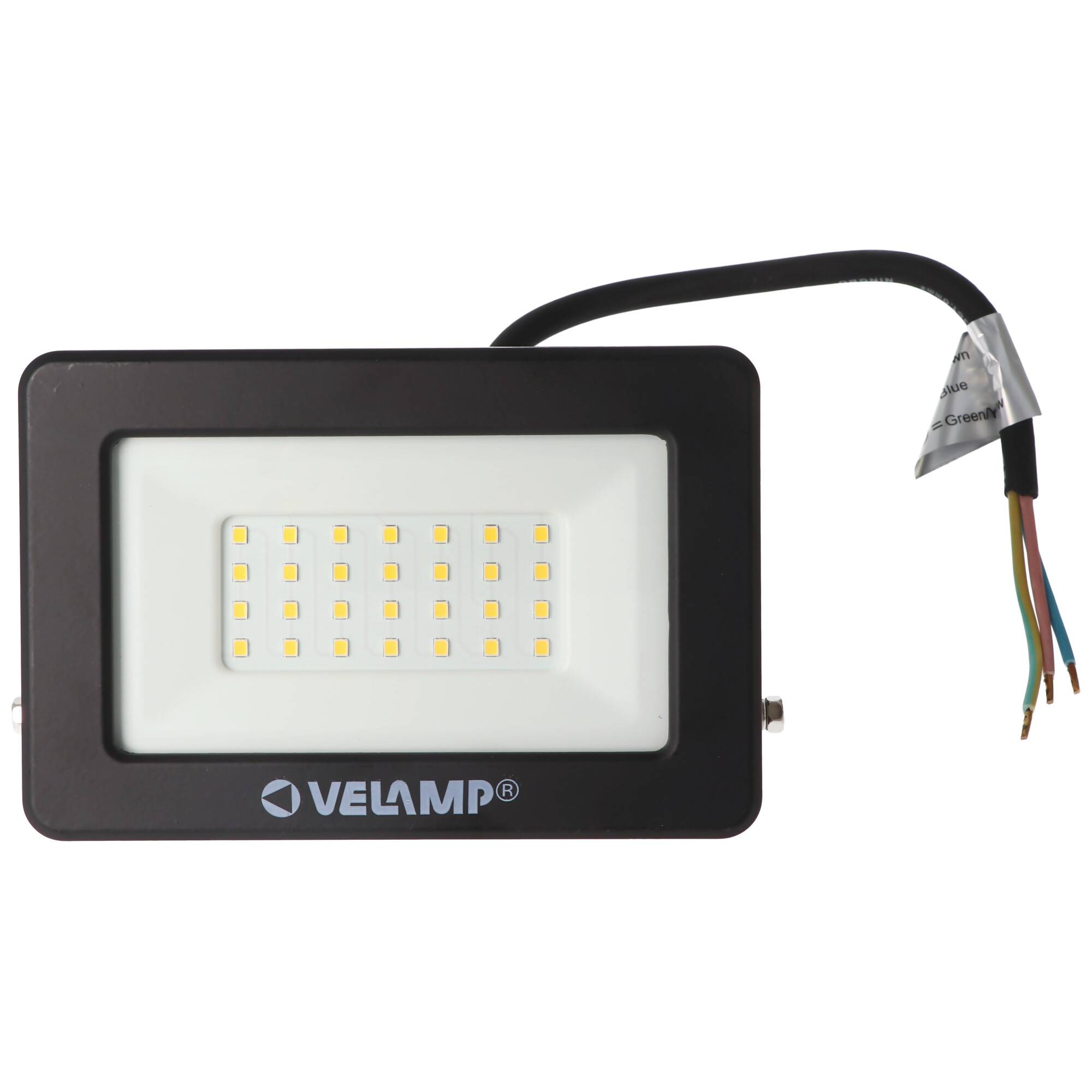 Velamp PADLIGHT5, SMD LED-Strahler, 30W IP65, 2400 Lumen, schwarz 4000K