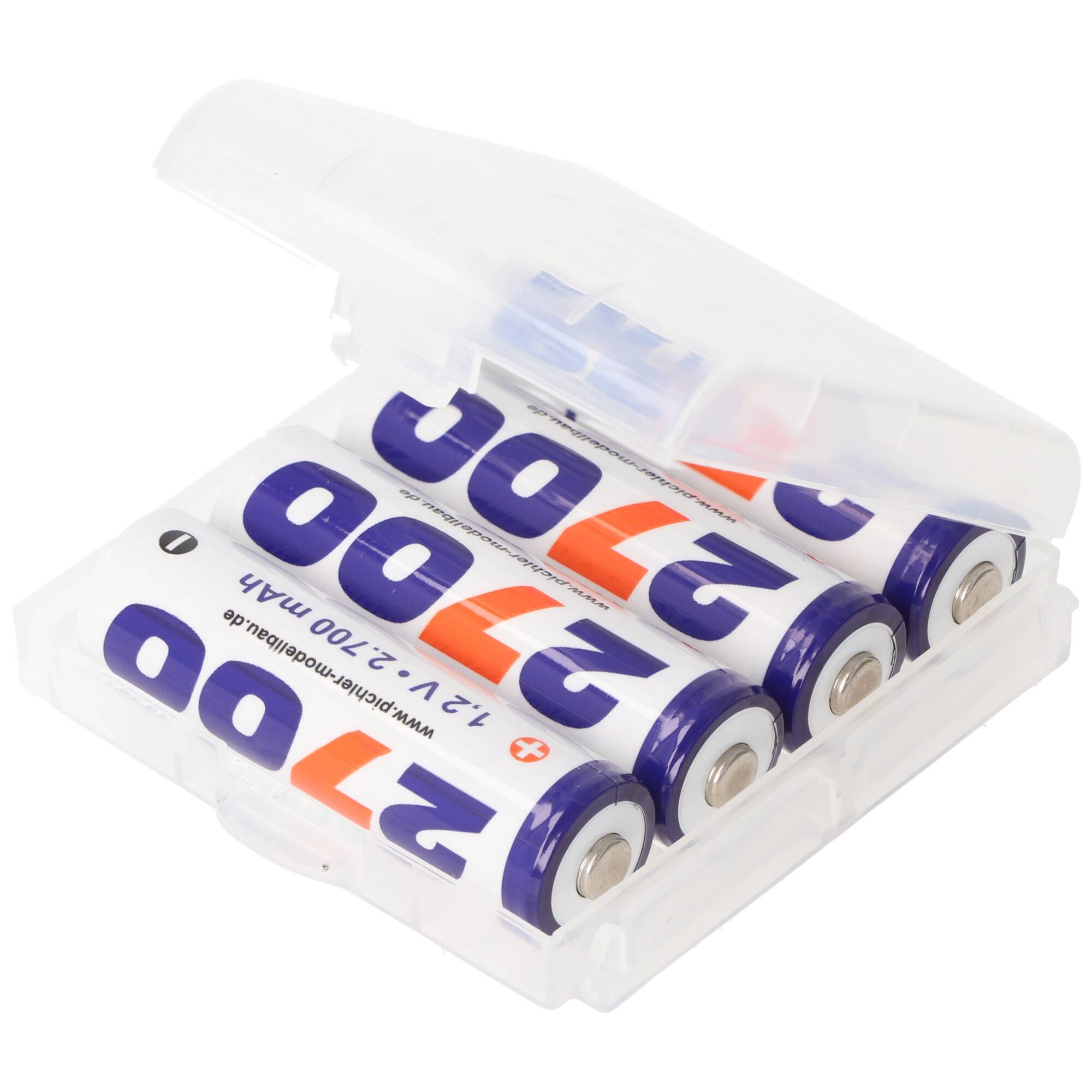 Team Champion Akku Mignon/AA 2700mAh 4er Set inklusive praktischer Aufbewahrungsbox AA