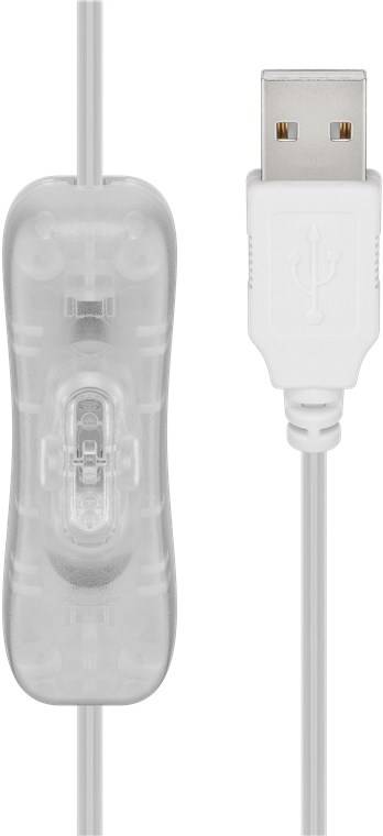 Goobay LED-Lichterkette "Garnspule", klein - mit USB-Kabel 3 m, Lichterkette 10 m mit 100 Micro-LEDs in Warmweiß (2700 K