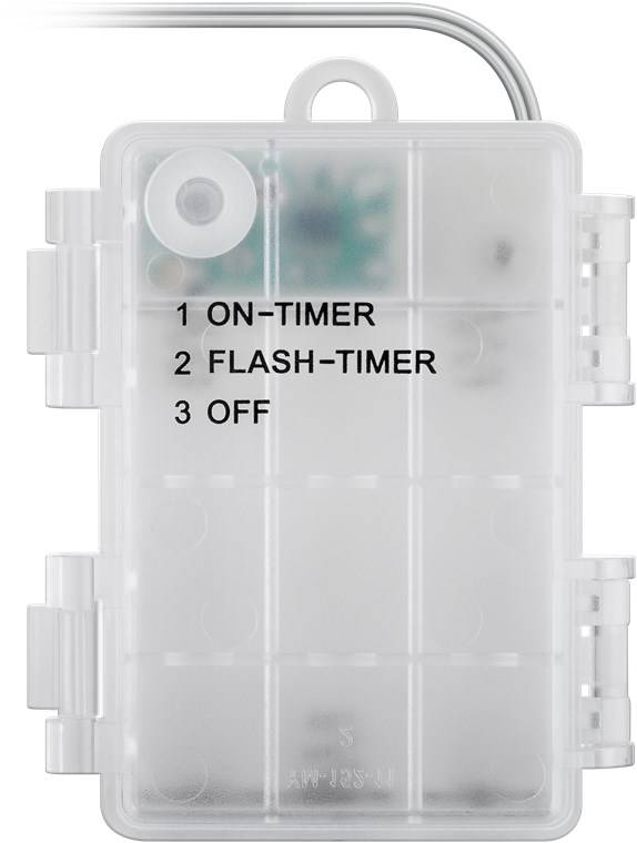 Goobay 80er LED-Lichterkette "Kugeln" - mit Timer-Funktion und 2 Leuchtmodi, warmweiß (3000 K), batteriebetrieben, IP44