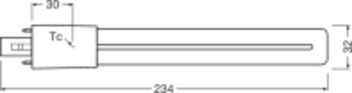 OSRAM HOMELIGHTING 4058075558069 LED EEK F (A - G) G23 6W = 11W Warmweiß (Ø x L) 32mm x 234mm 1St.