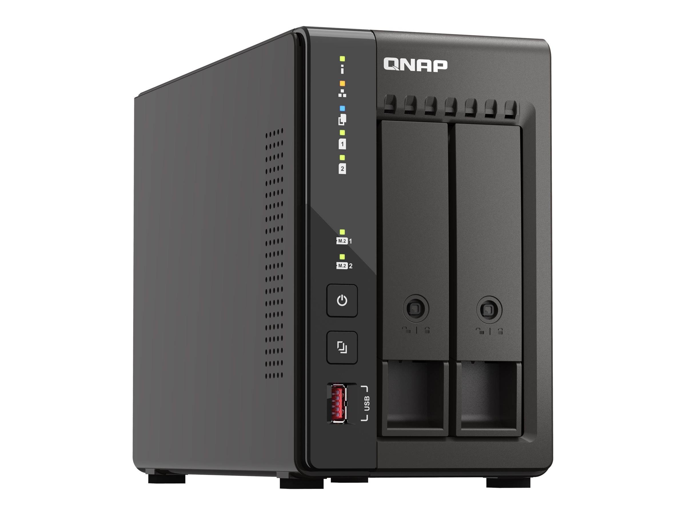 QNAP TS-253E NAS-Server 2 Schächte Intel Celeron J6412 2,6GHz SATA 6Gb/s