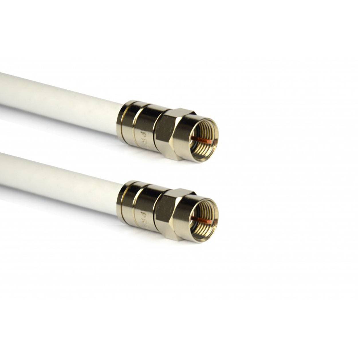 PremiumX 10m Sat Antennenkabel Digital Innenleiter REINES KUPFER mit F Kompressionsstecker XCon S6 | PREMIUM HDTV Kabel | Koaxialkabel | F-Stecker