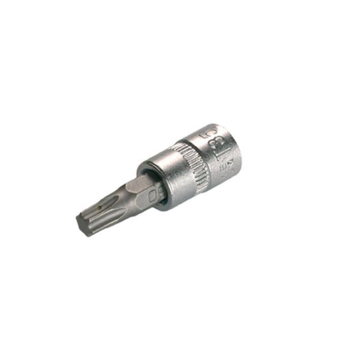 Bit-Einsatz - T-35 - Antrieb- 1/4" - CV-Stahl - matt verchromt
