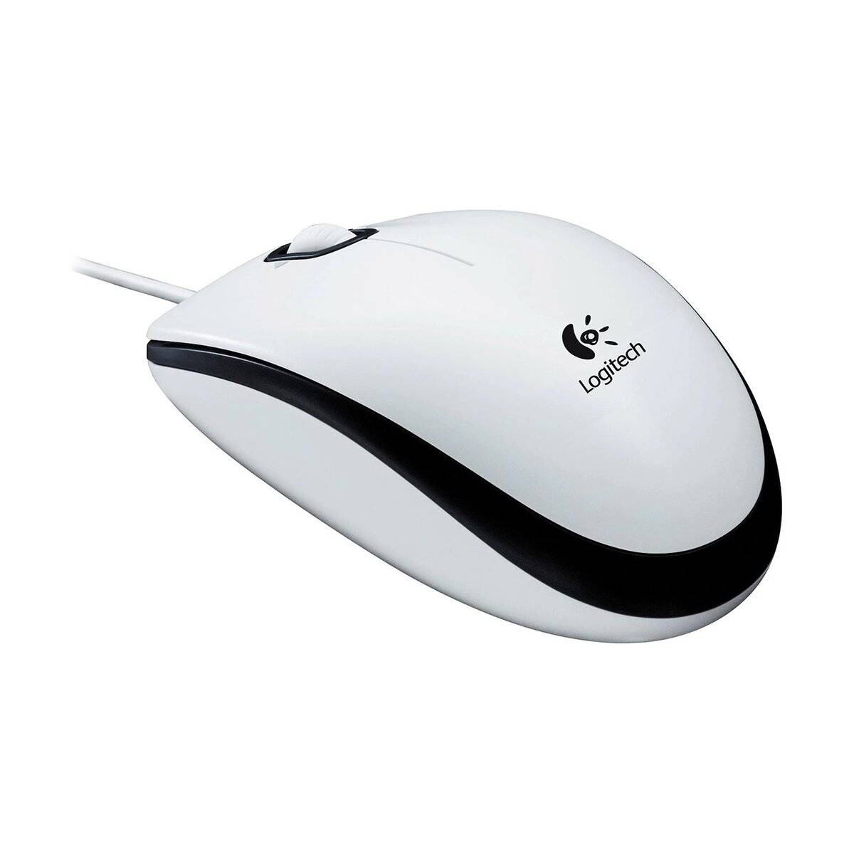 Logitech kabeglgebundene Maus M100 - Plug und Play USB-Maus Weiß