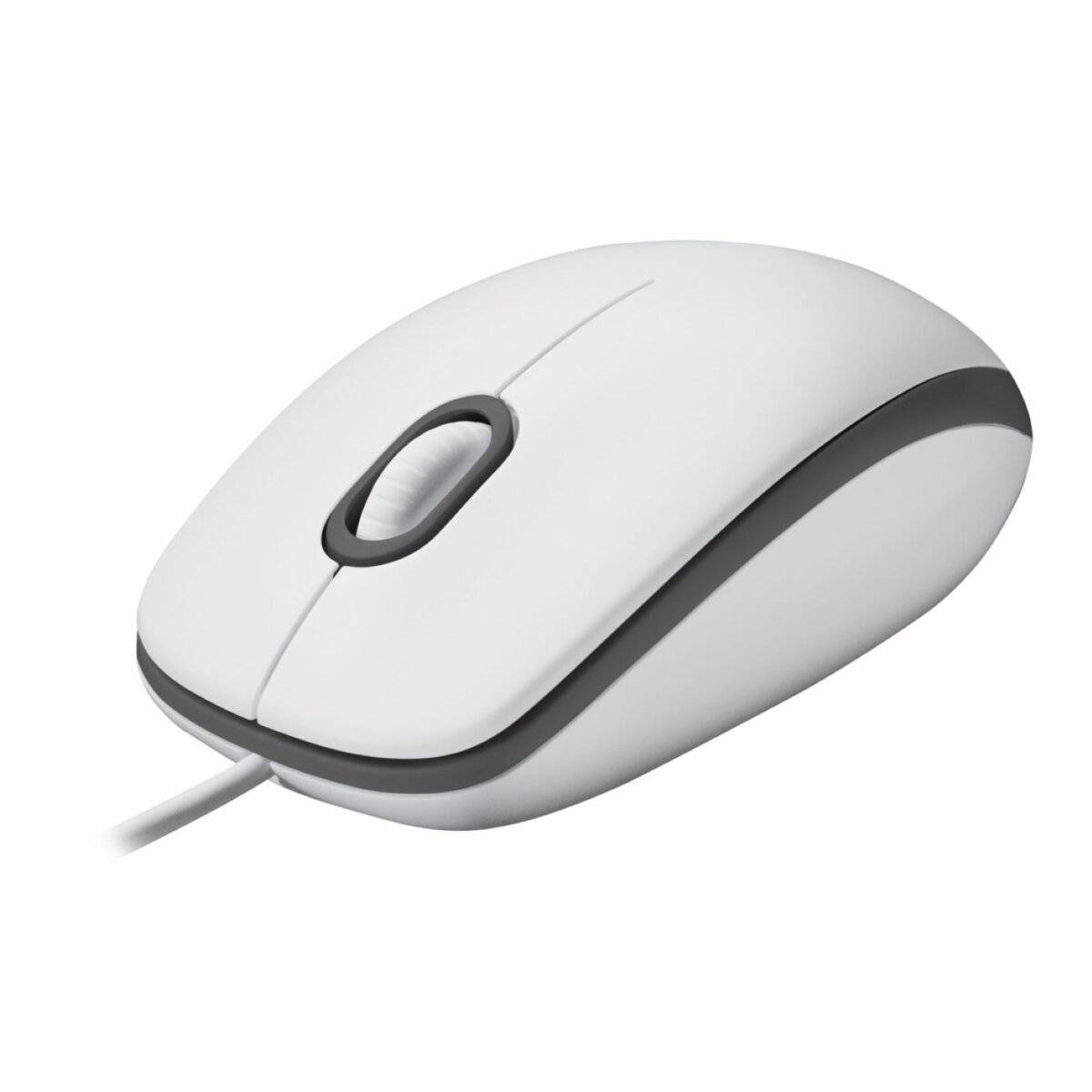 Logitech kabeglgebundene Maus M100 - Plug und Play USB-Maus Weiß