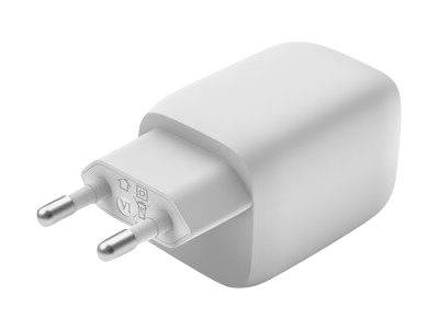 Belkin BoostCharge Pro GaN - Netzteil - PPS- und GaN-Technologie - 65 Watt - Fast Charge, PD 3.0 - 2 Ausgabeanschlussste