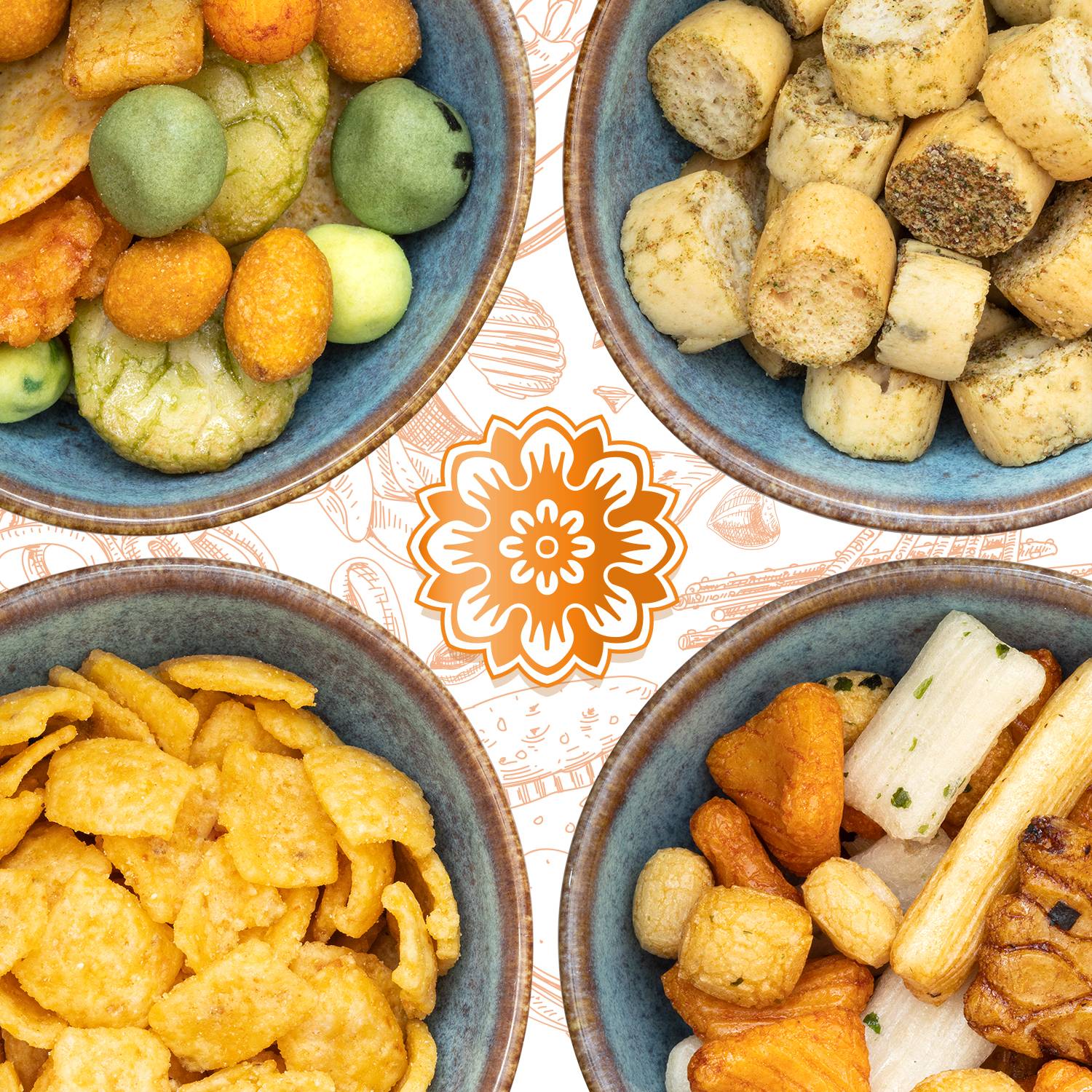 Corasol Premium Snack-Mix Adventskalender XL mit 24 herzhaften Knabbereien & Nuss-Snacks (625 g)