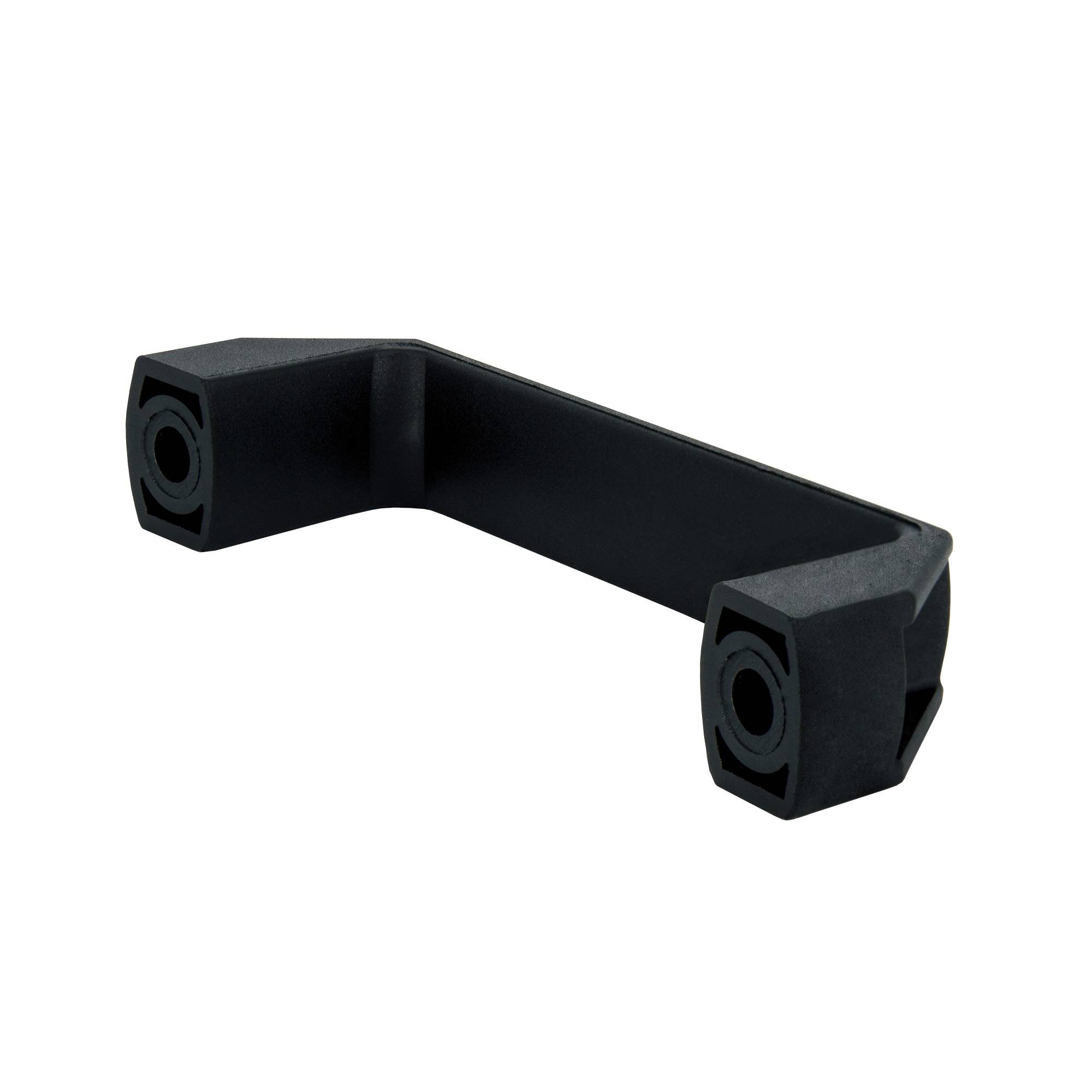 SCHMIDT systemprofile Bügelgriff Nut 8 138x25x40mm Kunststoff schwarz Griff Türgriff Handgriff Haltegriff Ziehgriff Aluprofil-Zubehör