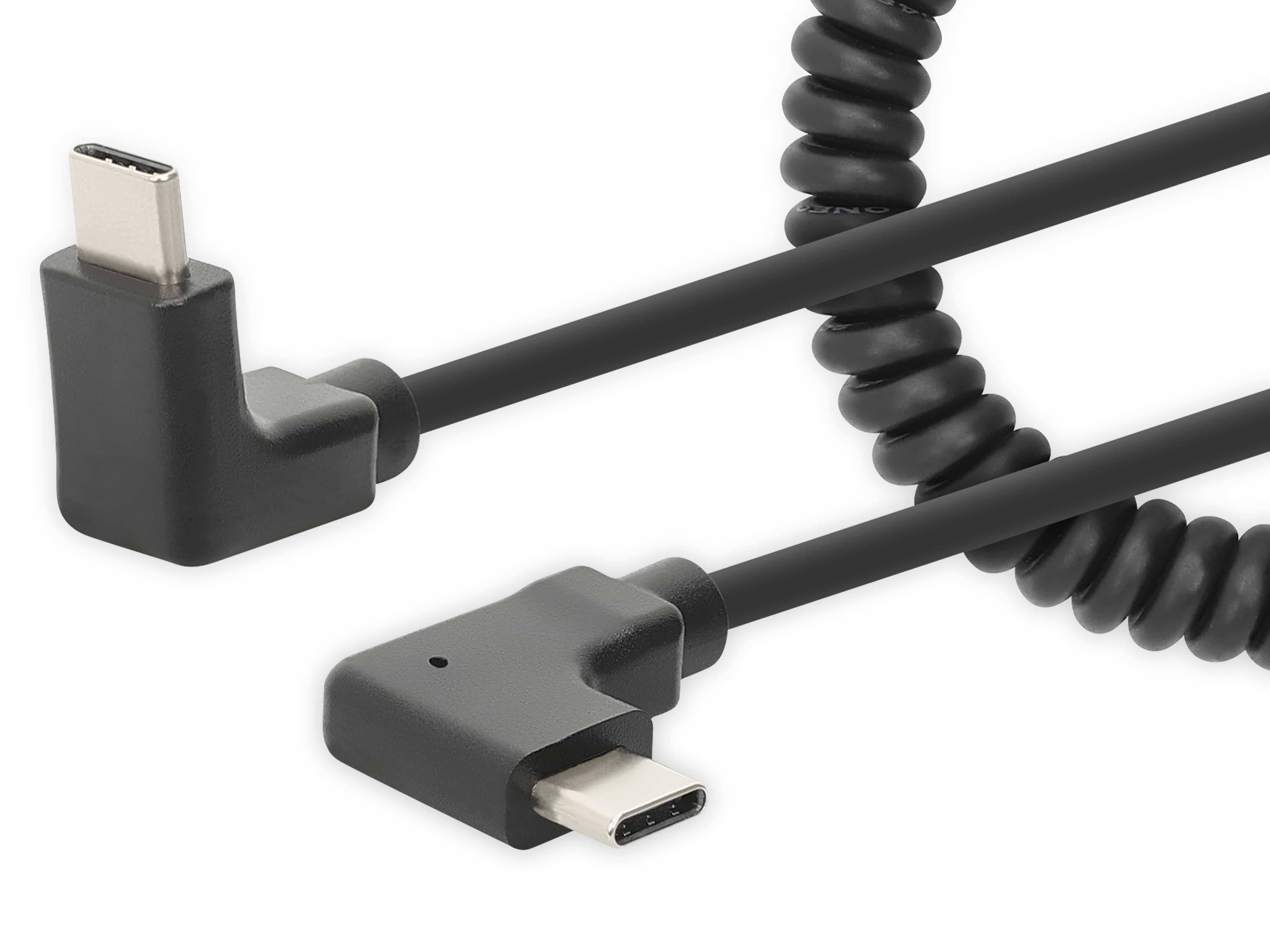 Manhattan USB-C to USB-C Cable, 1m, Male to Male, Black, 480 Mbps (USB 2.0) - Ta