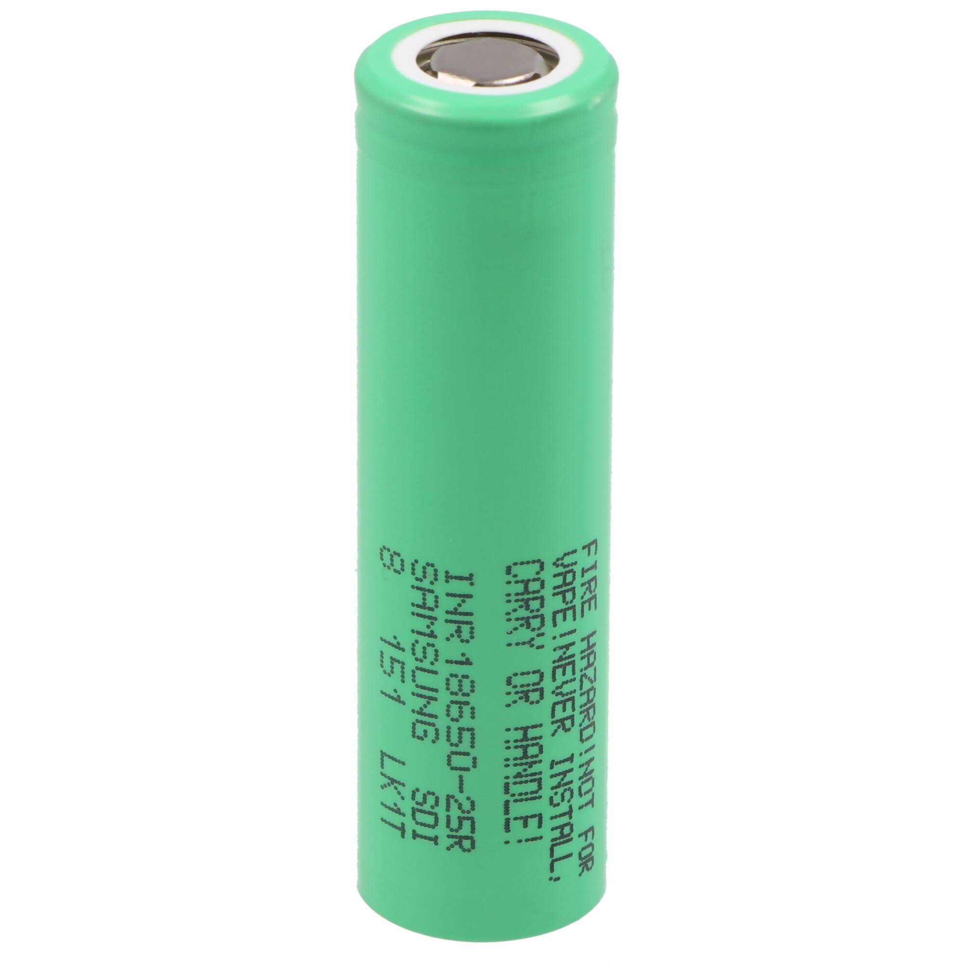Samsung INR18650-25R 2500mAh 3,7V, Lithium Ionen Akku, ungeschützt