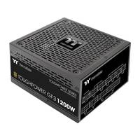 Thermaltake Toughpower GF3 1300W Stromversorgungseinheit für Computer, gezeigt in einem Produktfoto mit schwarzem und grauem Gehäuse.