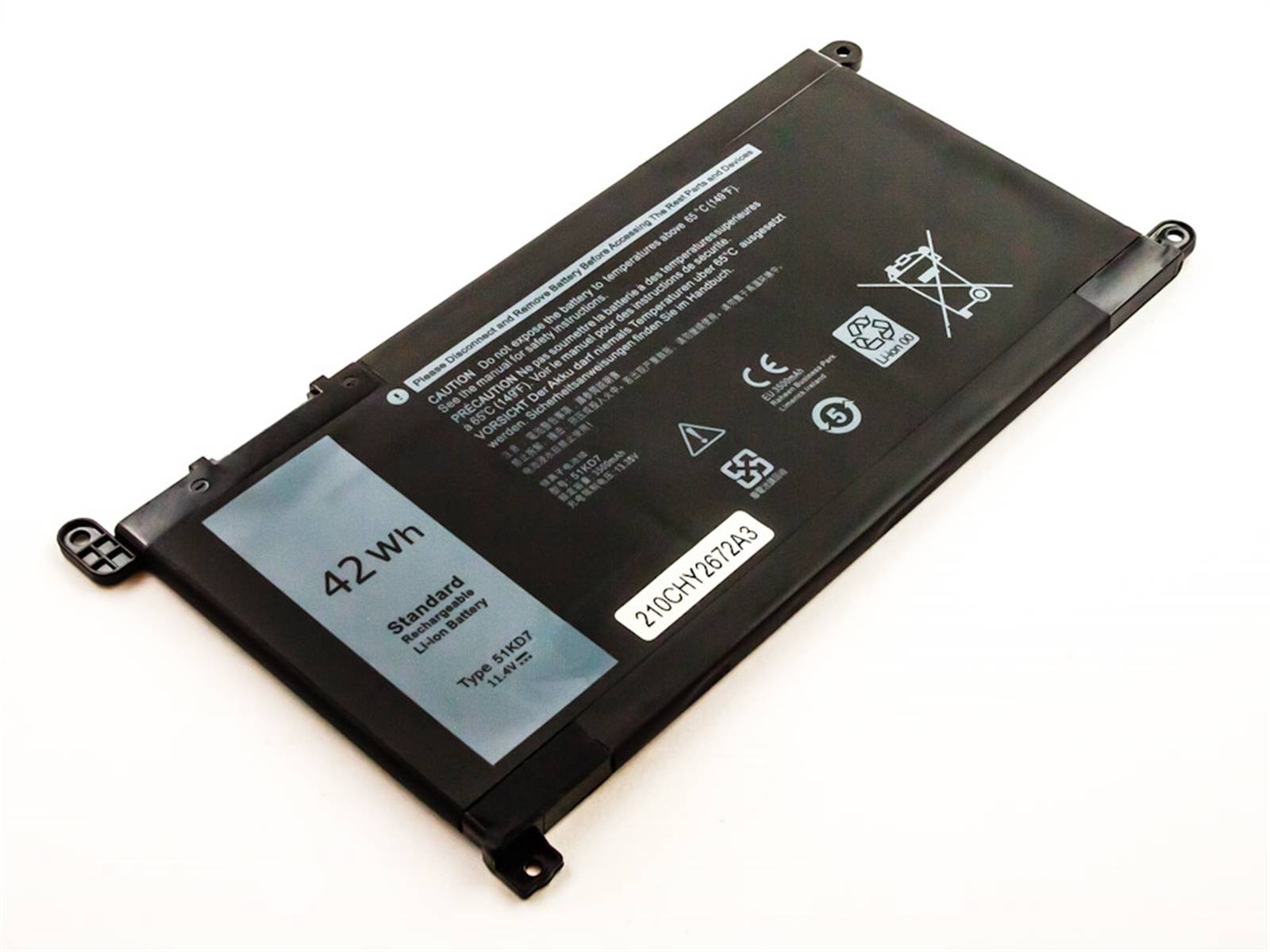 Akku kompatibel mit Dell 51KD7