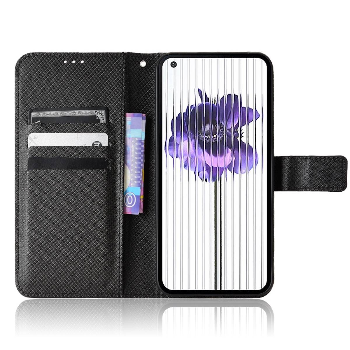 Für Nothing Phone 1 All-Inclusive Kunstleder Cover Handy Tasche Hülle Etuis Schwarz