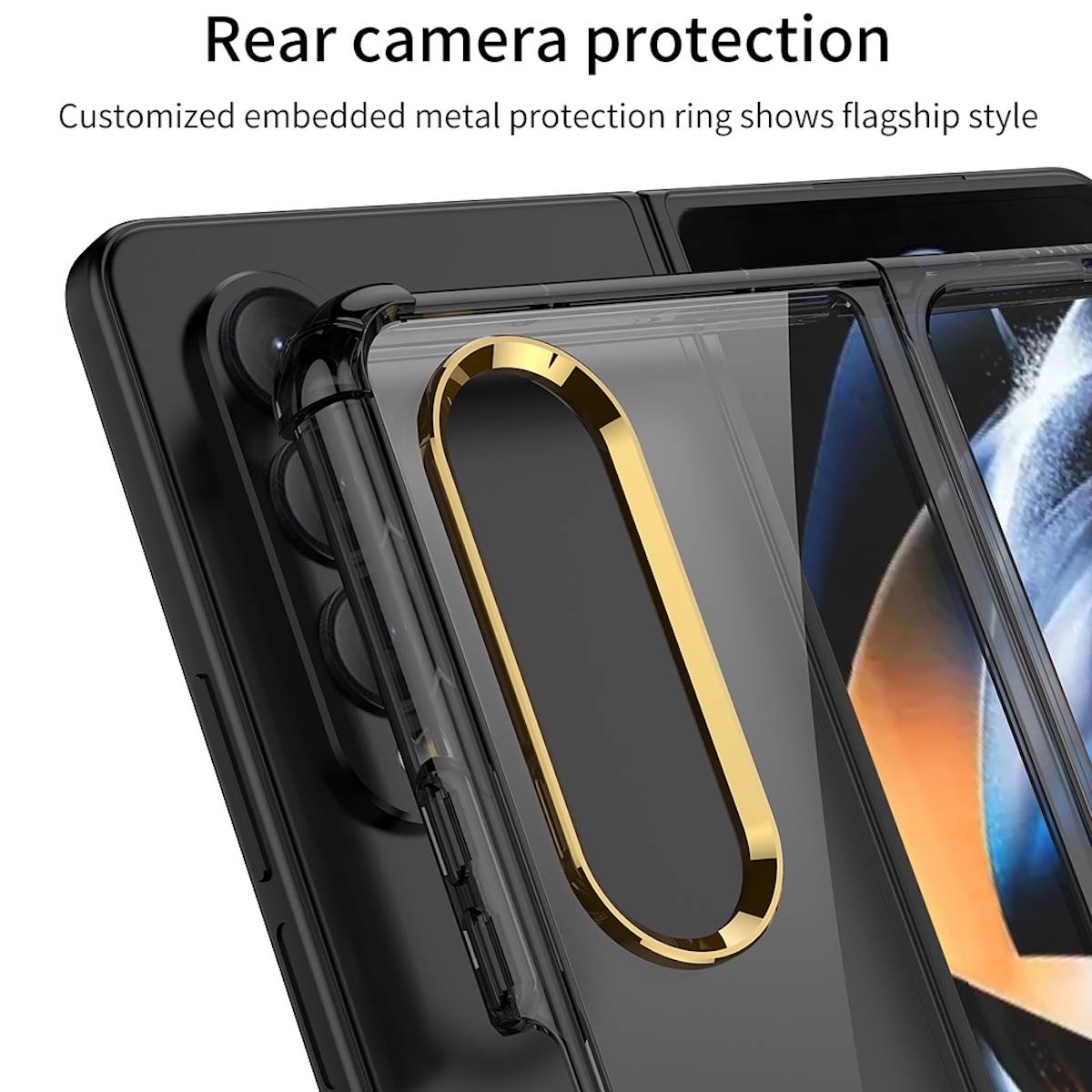 Für Samsung Galaxy Z Fold4 5G 360 Grad Schock Vollschutz Cover Handy Tasche Hülle Etuis Grün