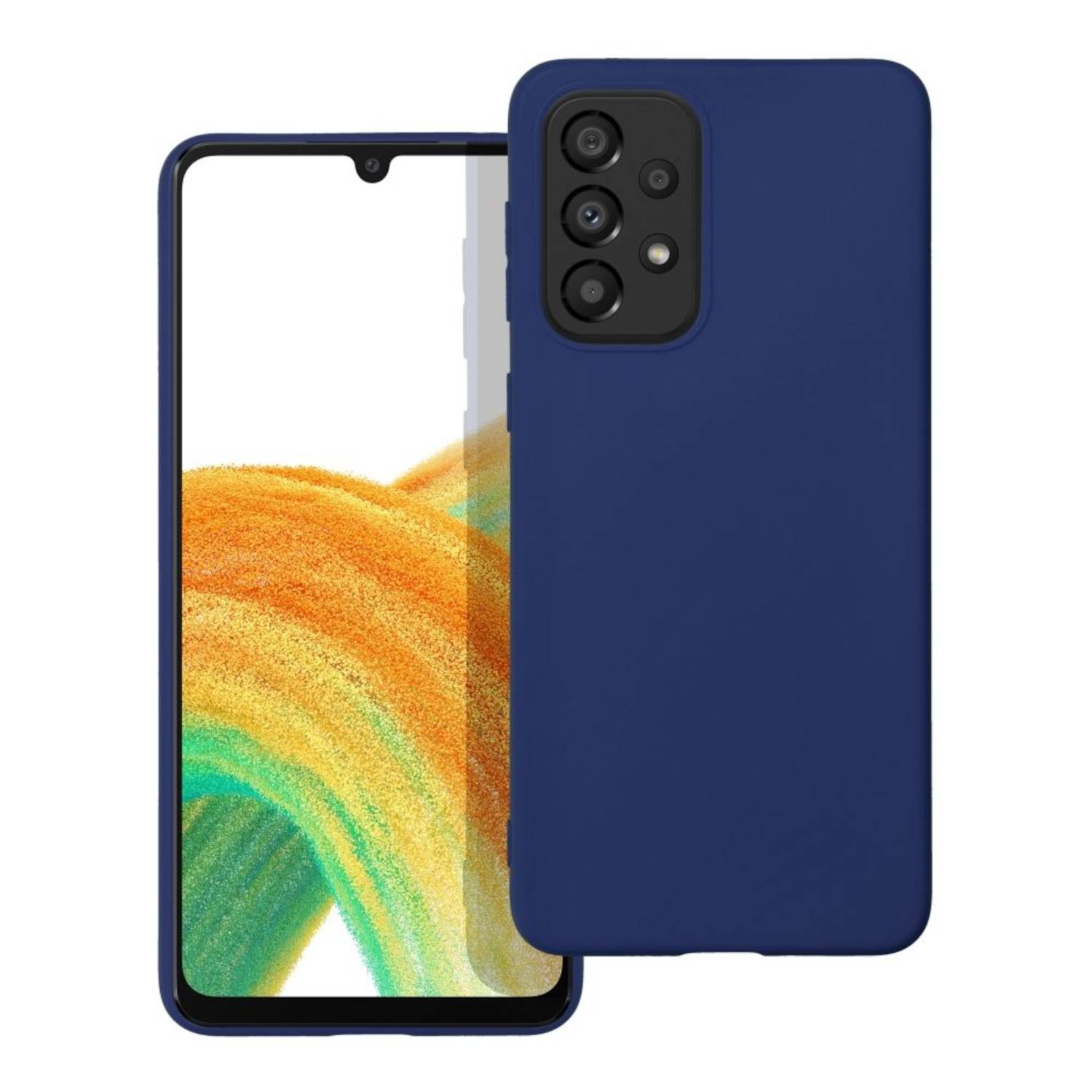 Jamcover Color Case III Dunkelblau für Samsung Galaxy A33 5G - Schutzhülle, Backcover, Handyhülle