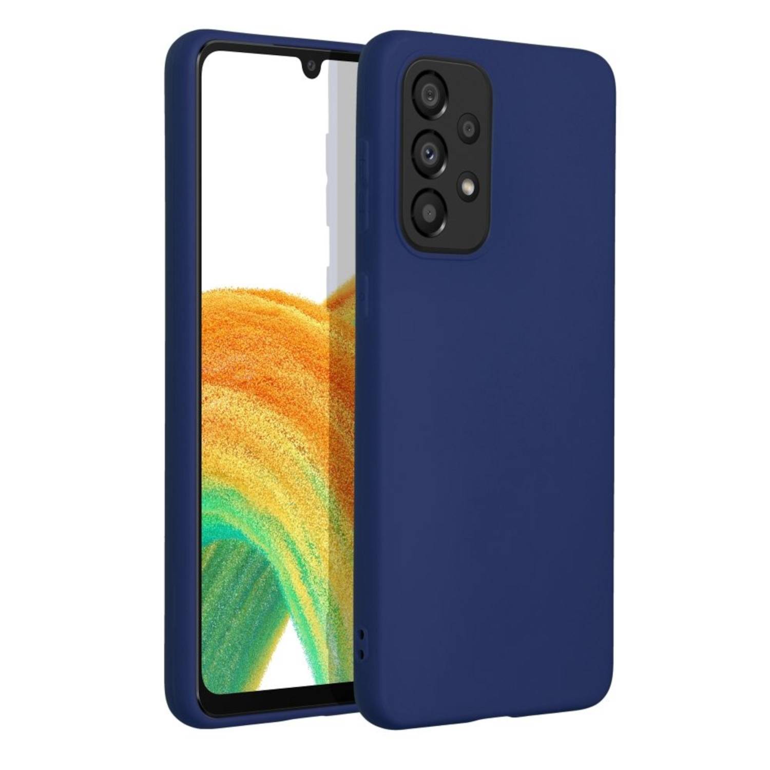 Jamcover Color Case III Dunkelblau für Samsung Galaxy A33 5G - Schutzhülle, Backcover, Handyhülle