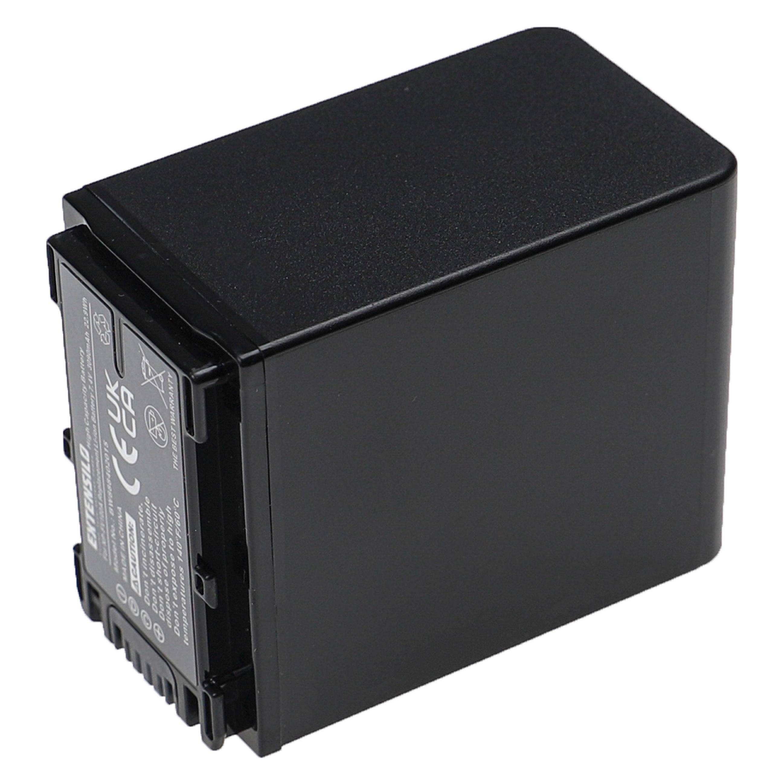 EXTENSILO Akku kompatibel mit Sony HDR-CX740E, HDR-PJ10, HDR-CX900E, HDR-CX730E, HDR-CX740VE, HDR-CX700VE Kamera (3090 mAh, 7,4 V, Li-Ion)