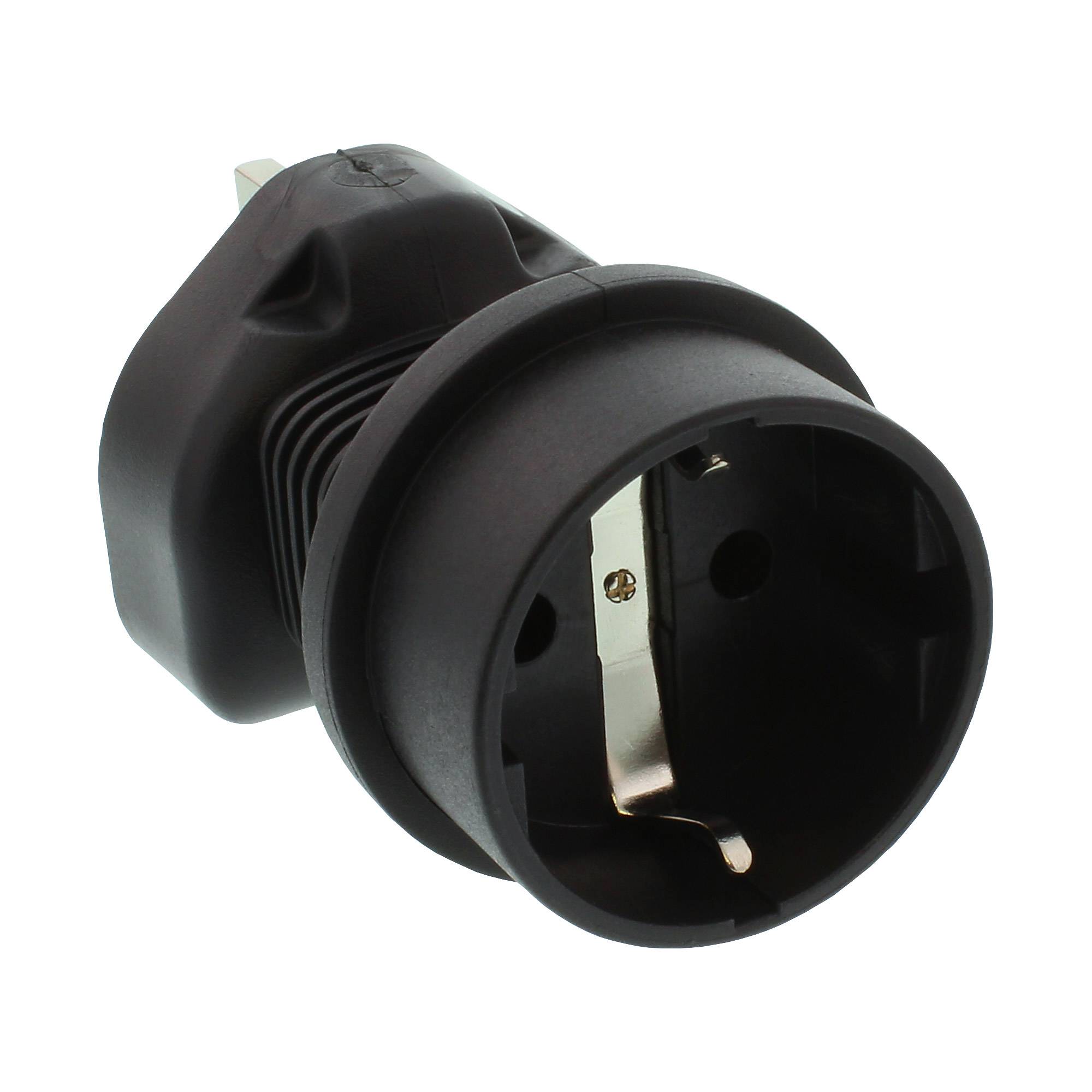 InLine® Reisedapter, England/Malta Stecker auf Schutzkontakt Buchse, 5 Ampere
