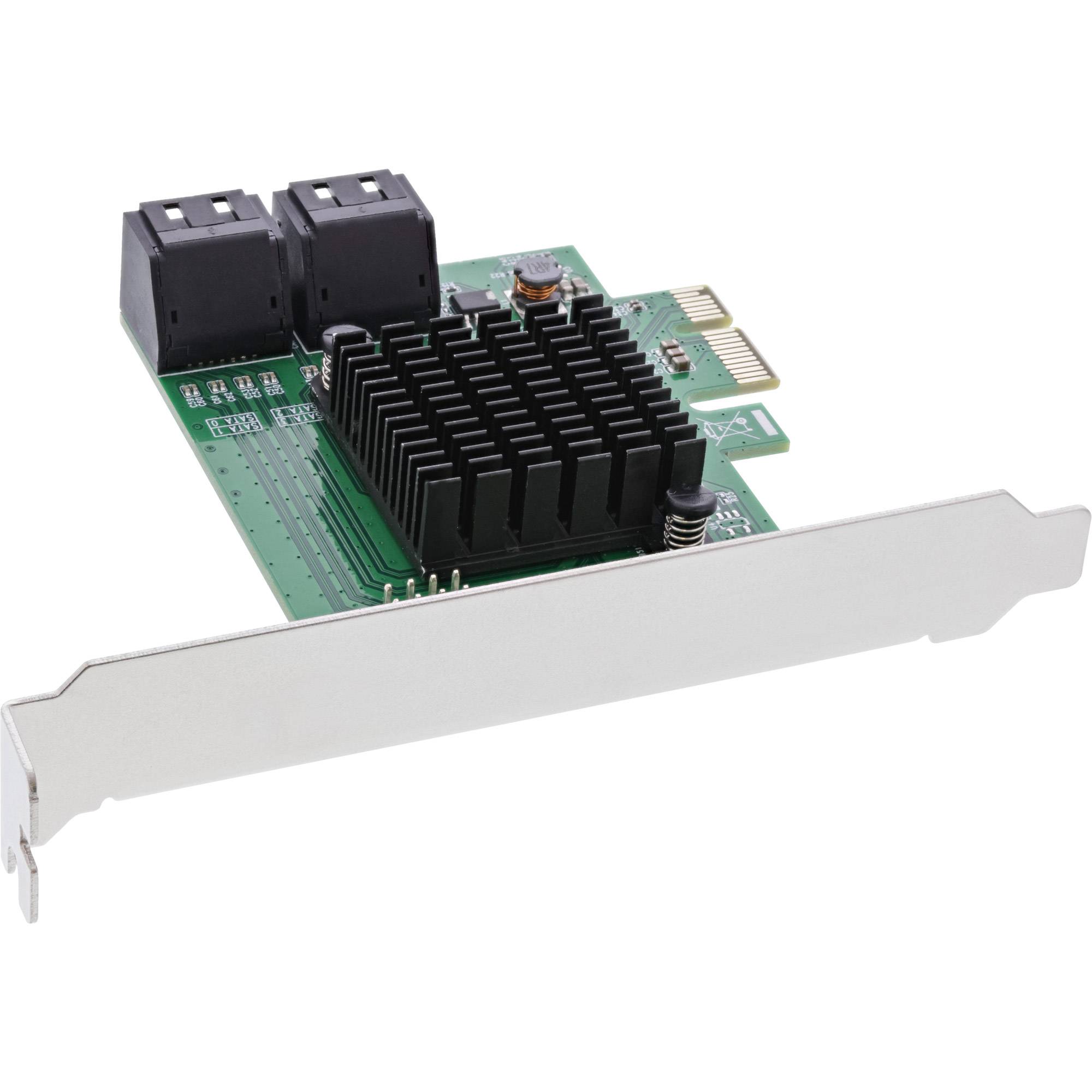 INLINE - Schnittstellenkarte - 4x SATA 6Gb/s Controller - PCIe 2.0 (PCI-Express)
