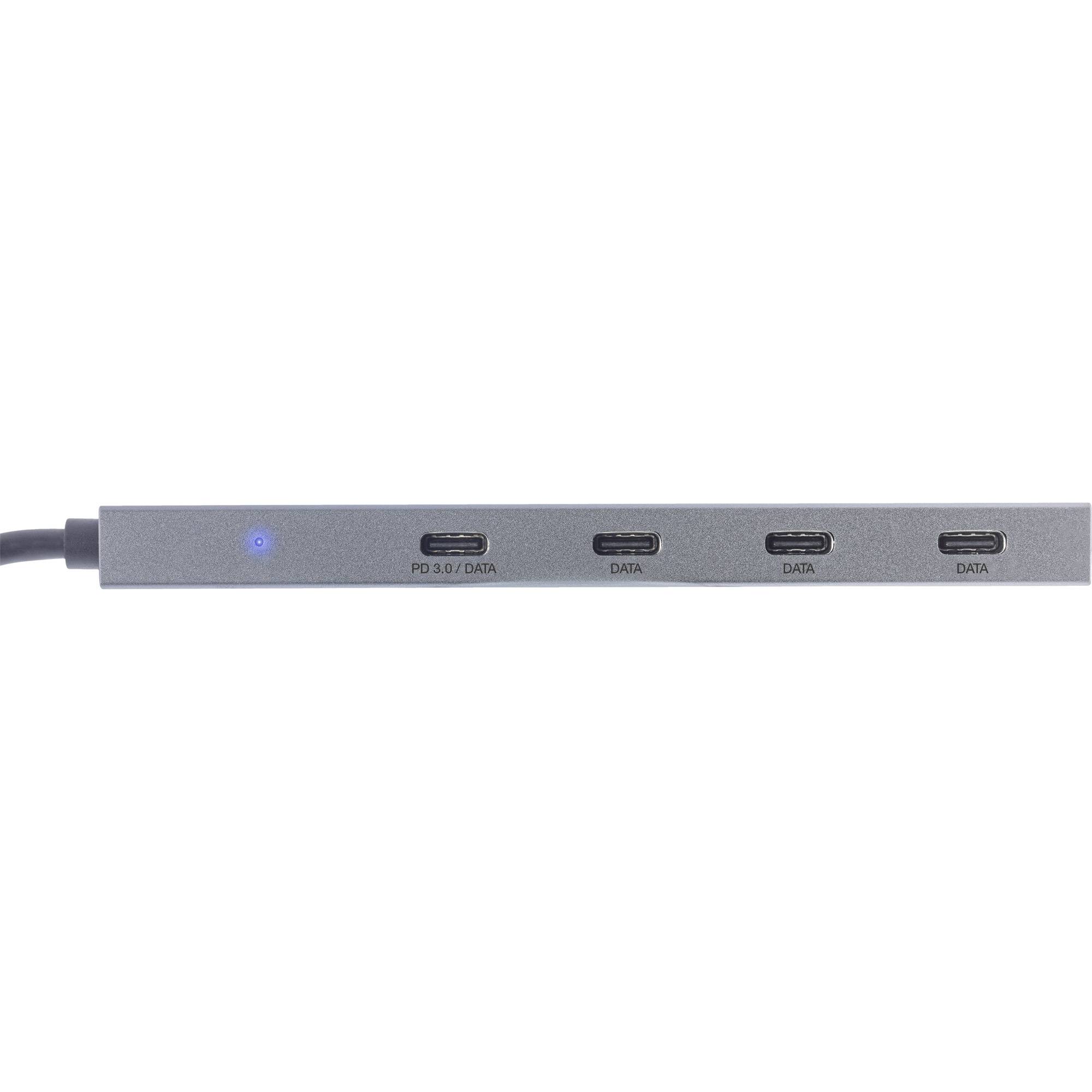 INLINE - USB 3.2 Gen.2 Hub (10Gb/s) - 4 Port USB-C - OTG - Aluminiumgehäuse