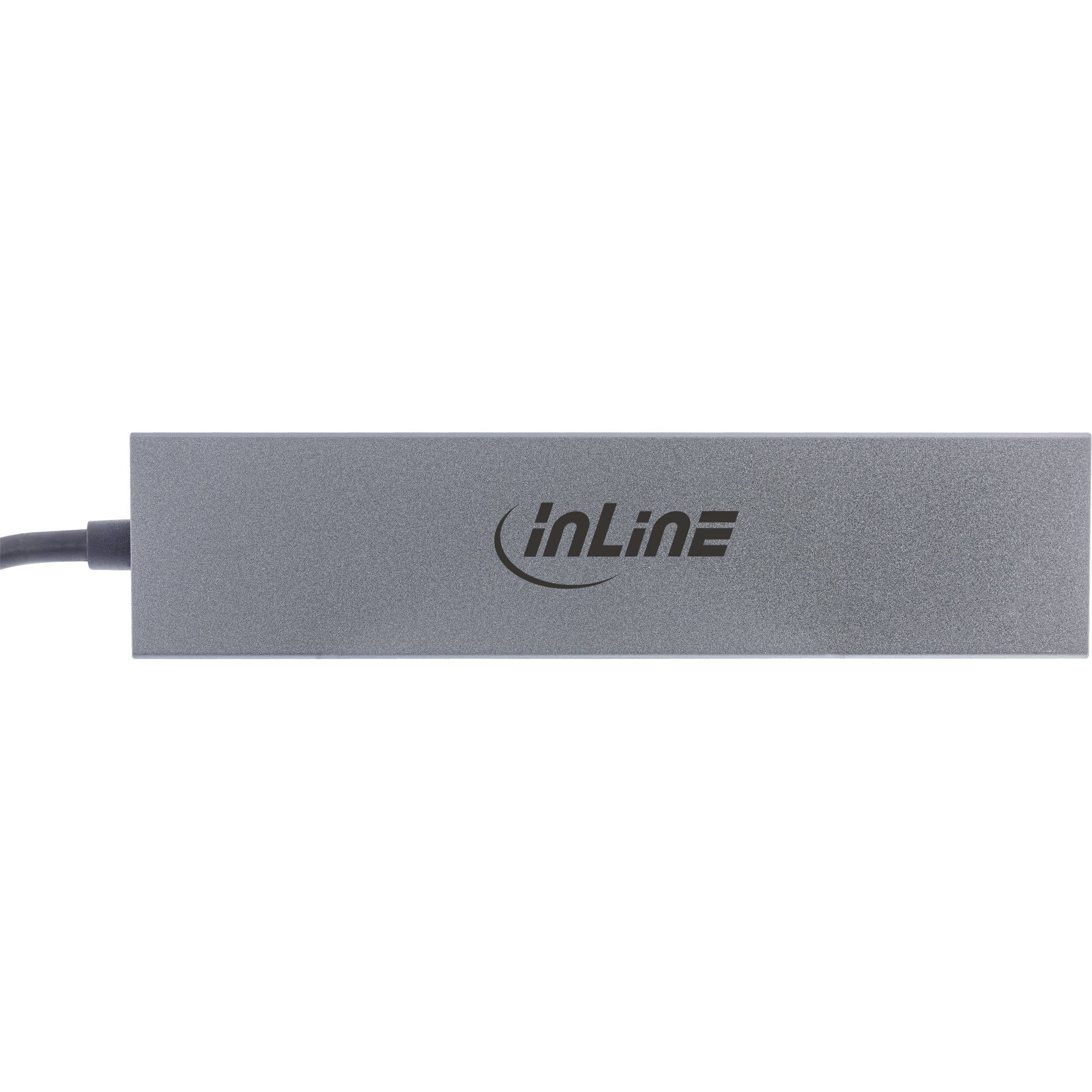 INLINE - USB 3.2 Gen.2 Hub (10Gb/s) - 4 Port USB-C - OTG - Aluminiumgehäuse