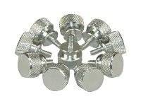 INLINE - Rändelschrauben für Gehäuse - Alu - silber - 10er Pack