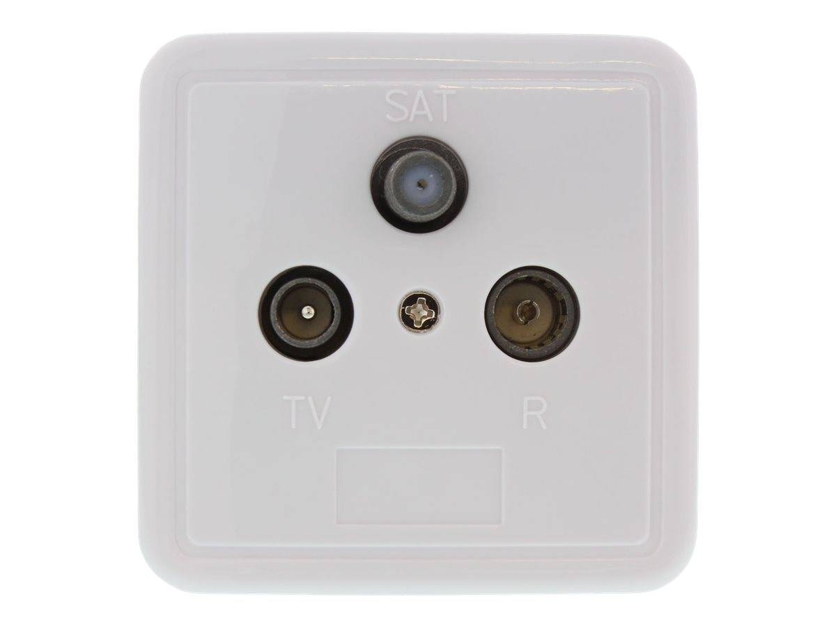 INLINE - Antennensteckdose + SAT - geschirmt - AP/UP - Set