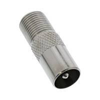 INLINE - Koaxial Adapter - IEC- Stecker (Antenne) auf F-Buchse