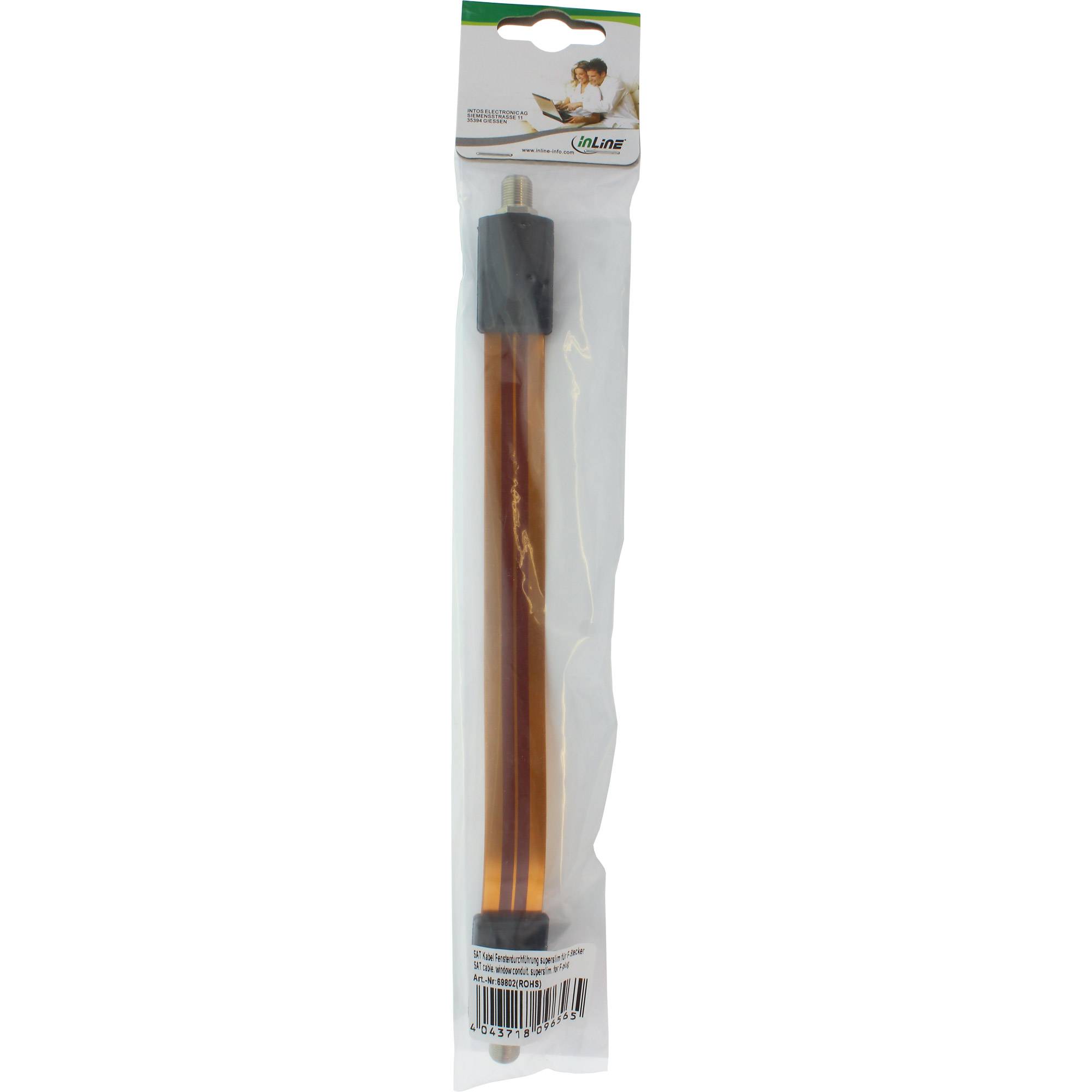 INLINE - SAT Kabel Fensterdurchführung für F-Stecker