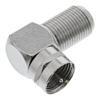 INLINE - F-Winkeladapter - F-Stecker / F-Buchse - Metall