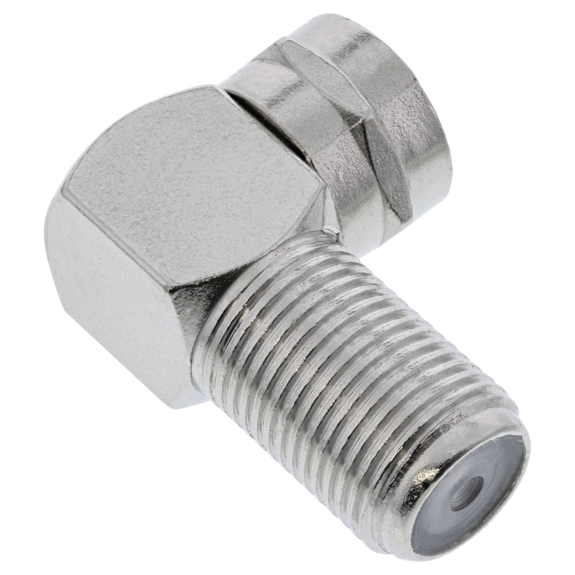 INLINE - F-Winkeladapter - F-Stecker / F-Buchse - Metall