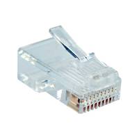 INLINE - Modularstecker - 10P10C zum Crimpen (Westernstecker) auf Flachkabel - 10er