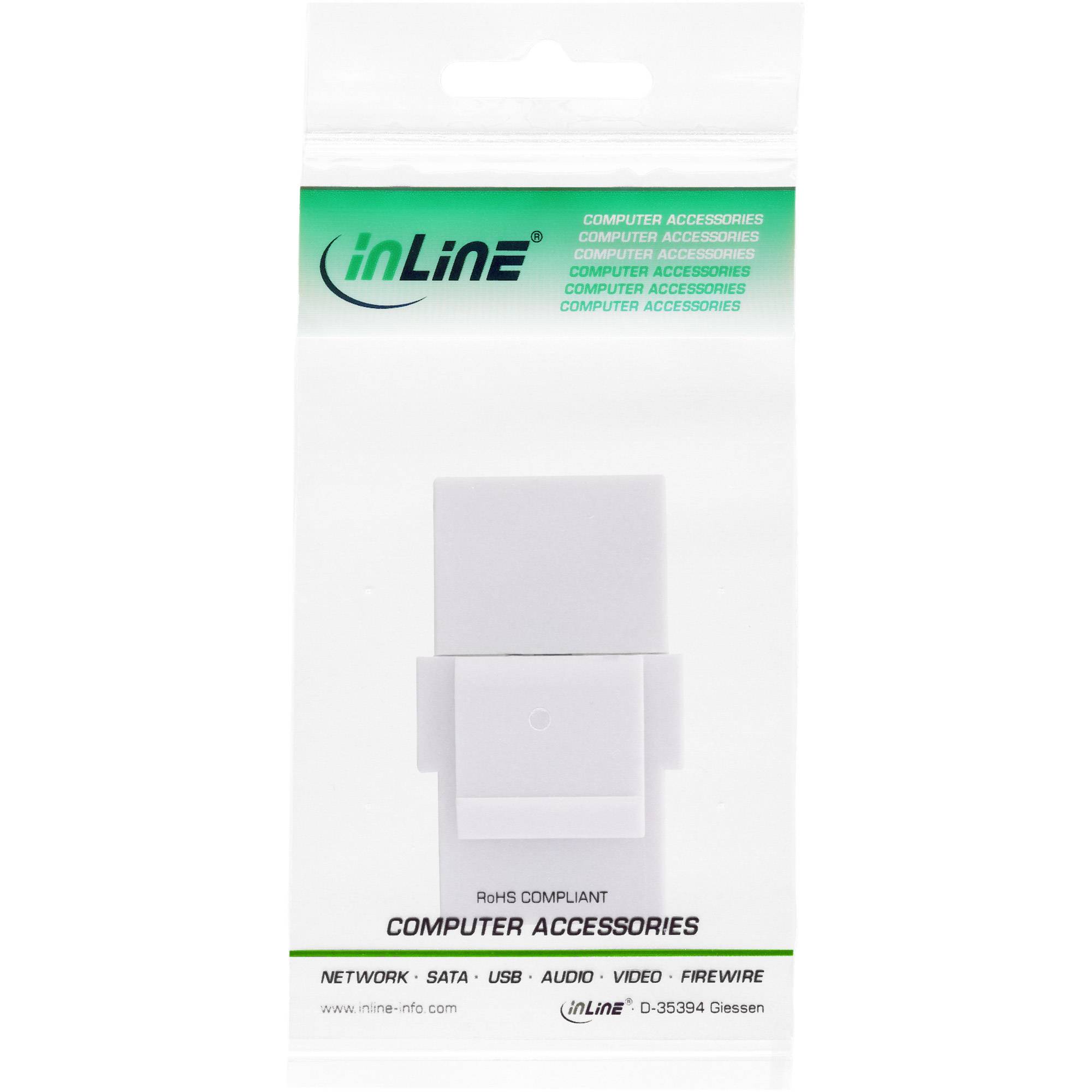INLINE - USB 3.1 Keystone Snap-In Einsatz - USB-C Buchse / Buchse - weiß