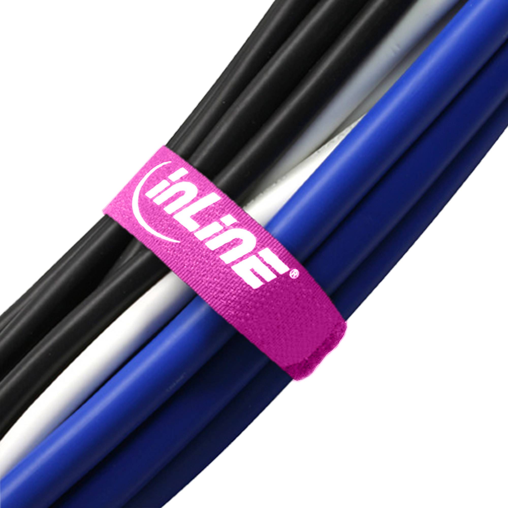 INLINE - Klettschlaufen 20x200mm - 10er - pink