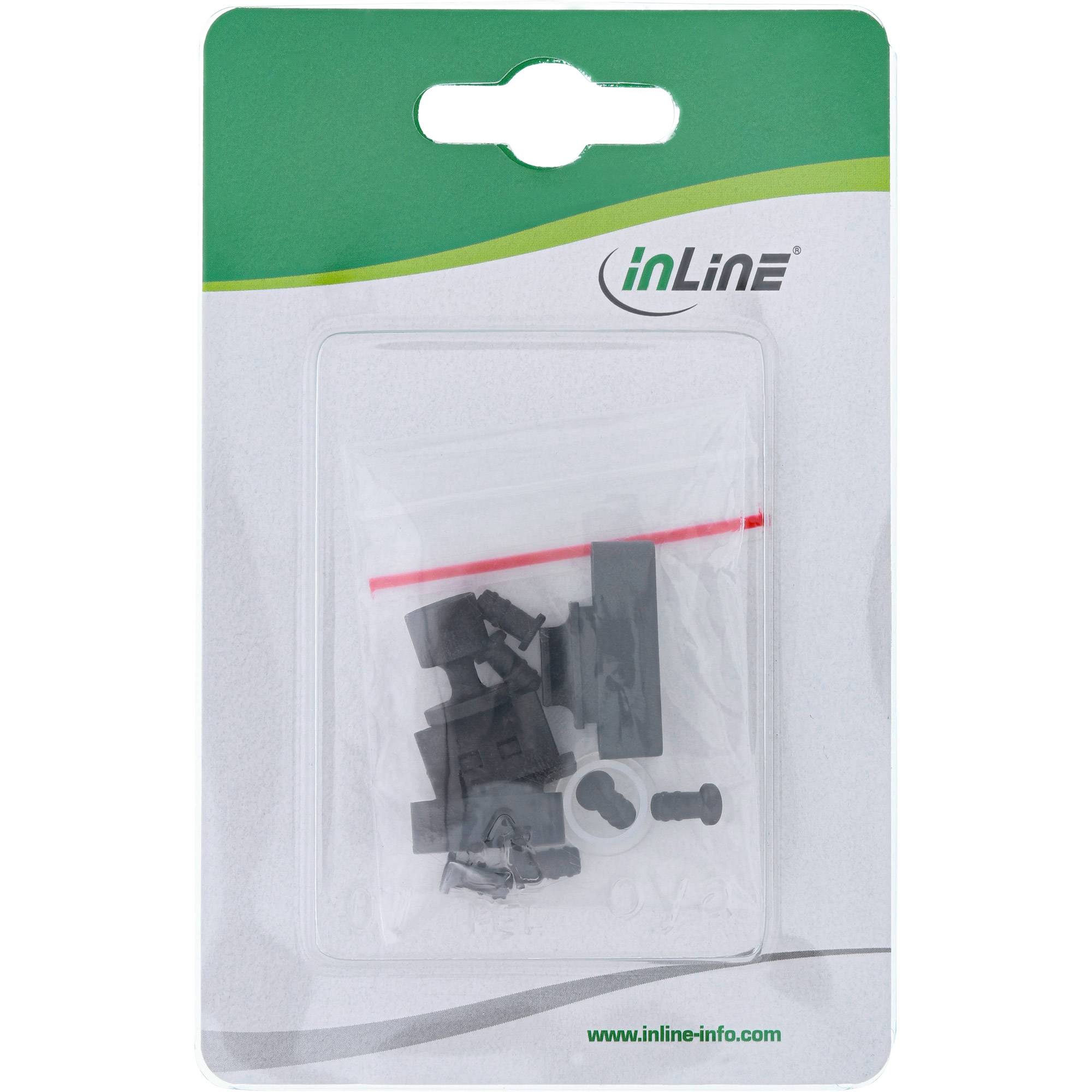 INLINE - Staubschutz-Set - für Audio/Video-Schnittstellen - 12-teilig
