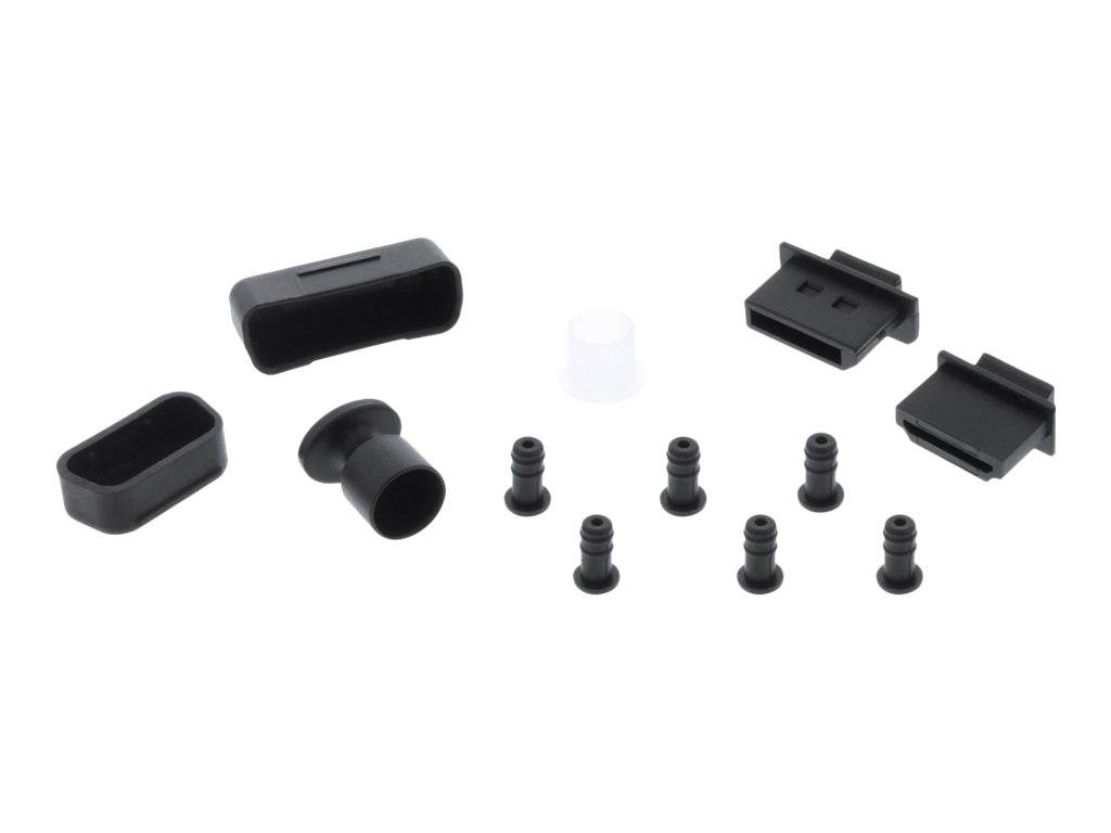 INLINE - Staubschutz-Set - für Audio/Video-Schnittstellen - 12-teilig