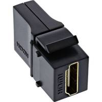 INLINE - HDMI Keystone Snap-In Einsatz 4K/60Hz - HDMI A Buchse/Buchse - gewinkelt