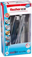 Packung fischer DUO TEC 12 S PH Wanddübel in einer blau-weißen Box, mit dem Label 